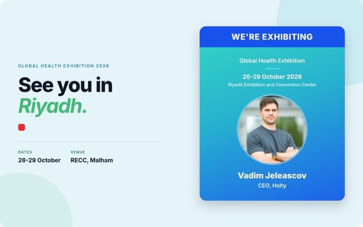 Holty at Global Health Exhibition Riyadh 2026